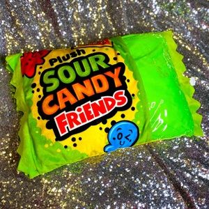 Sour candy plush pillow